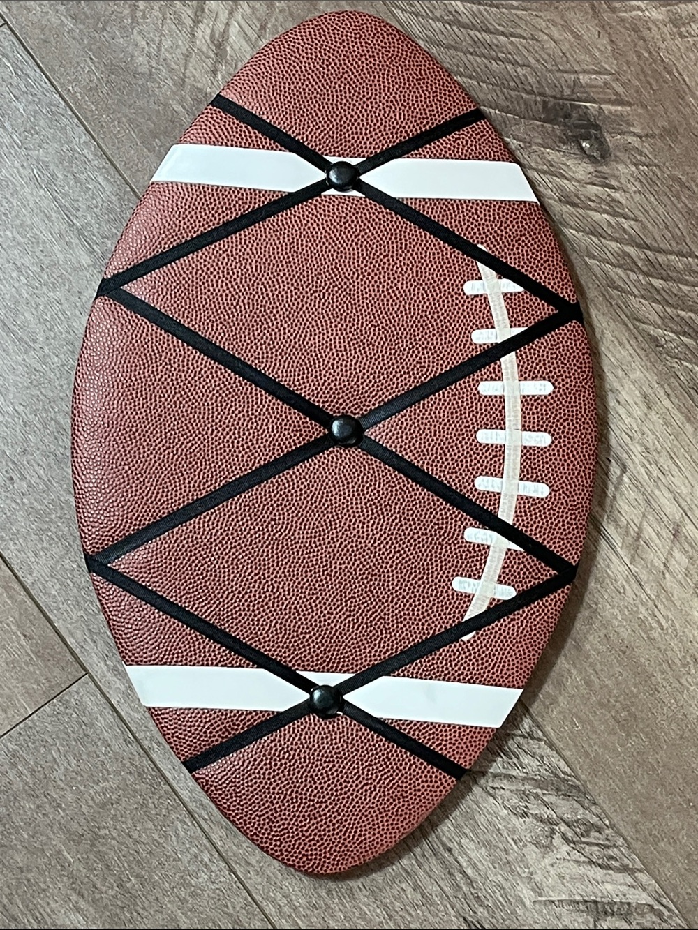 Football Wall Decor Brown & White